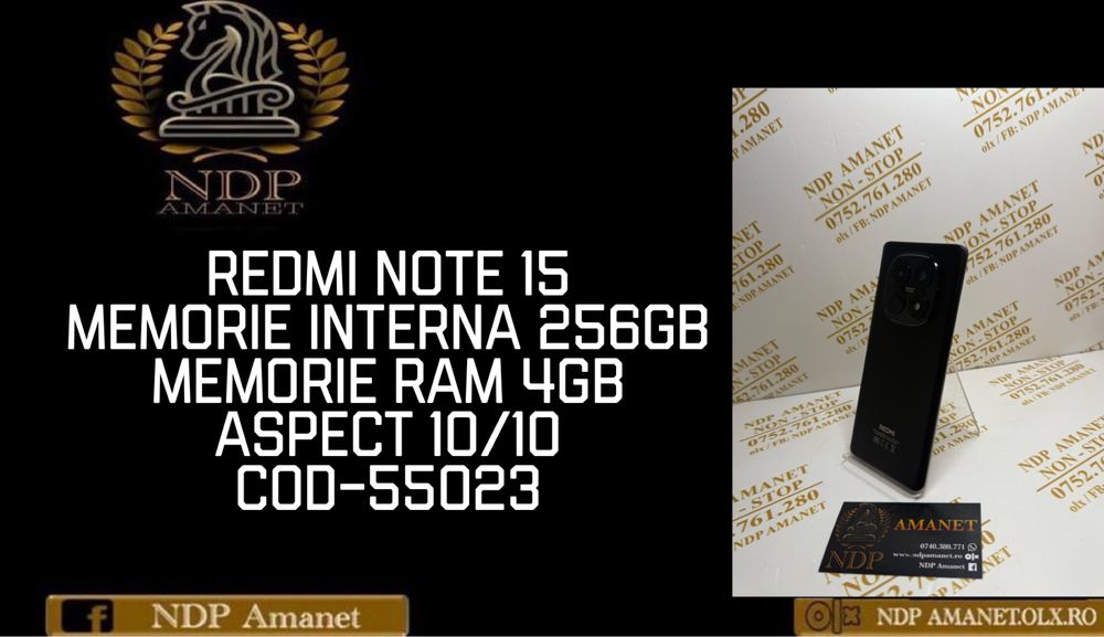 NDP Amanet Braila Redmi Note 15(55023)