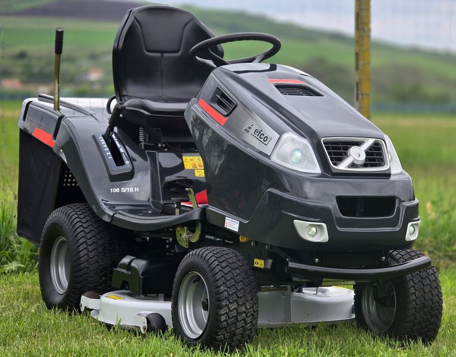 Tractoras gazon iarba Profesional EFCO Vanguard Comercial Power Briggs and Straton 2 cilindrii 2 cutite, impecabil ca nou!