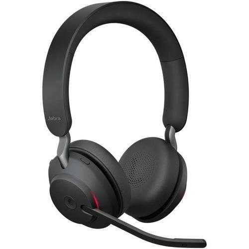 Casti wireless cu microfon Jabra Evolve2 65 MS+ Link 380c, Negru