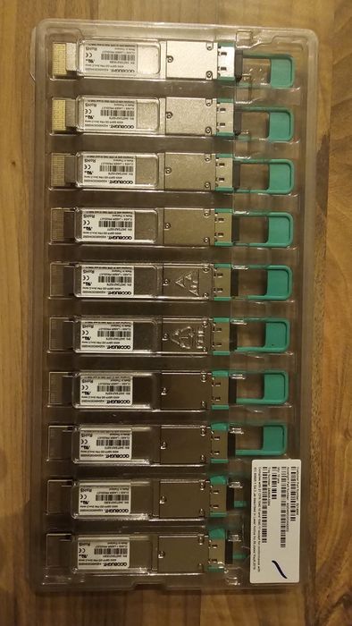 10 x QLogic 40G QSFP+ Transceiver – module optice rețea – NOI, sigilate