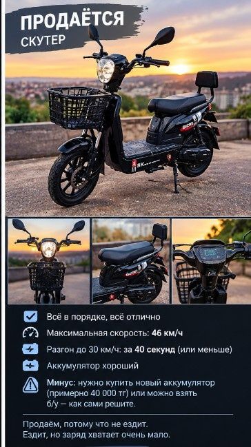 Велик и скутер прдам