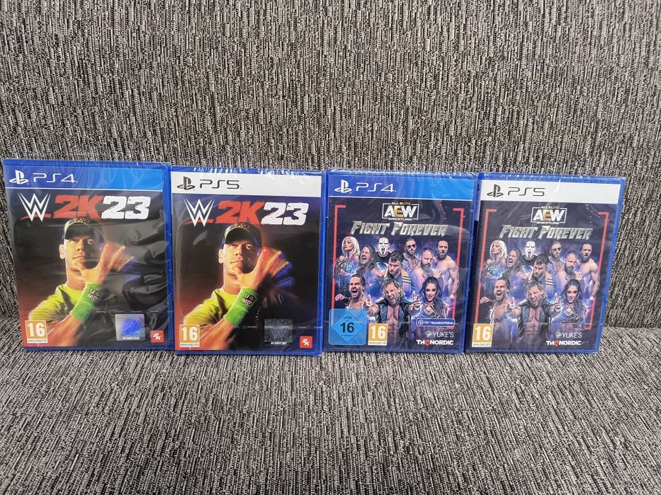 WWE 2k23 , AEW Fight Forever PS5 PS4