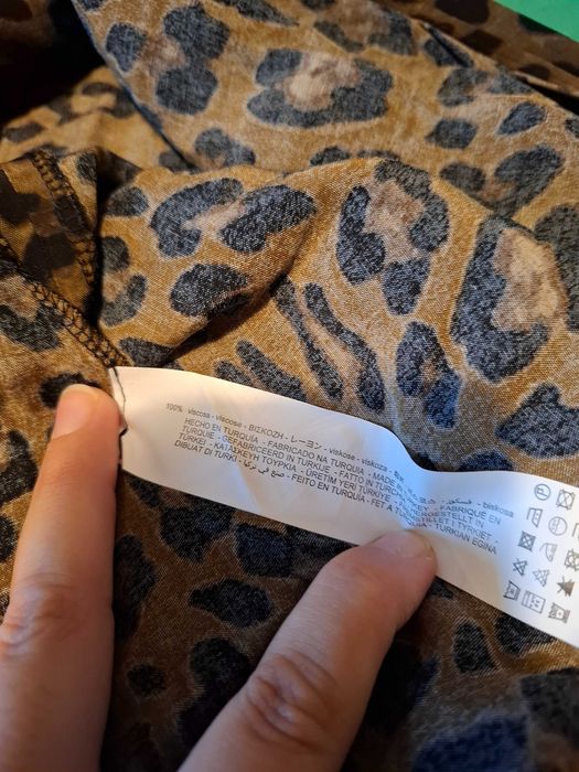 Fusta Zara noua cu eticheta vascoza animal print