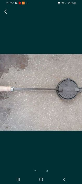 Presă fontă pentru fript slănină/ picurator slănină