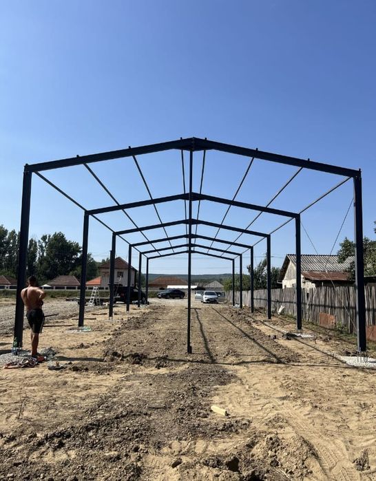 Vând hală metalică 8x15x4m din profil ipe