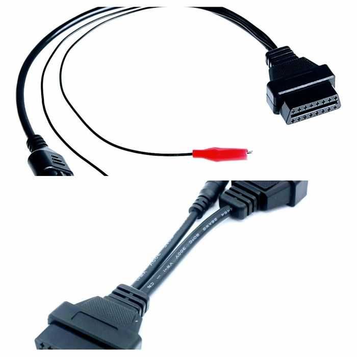 Кабел преходник-Fiat ,Lancia,Alfa Romeo-3pin,mitsubishi 12pin към obd2