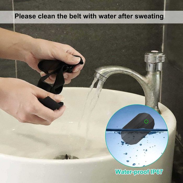 COOSPO Bluetooth пулсомер с колан за гърди