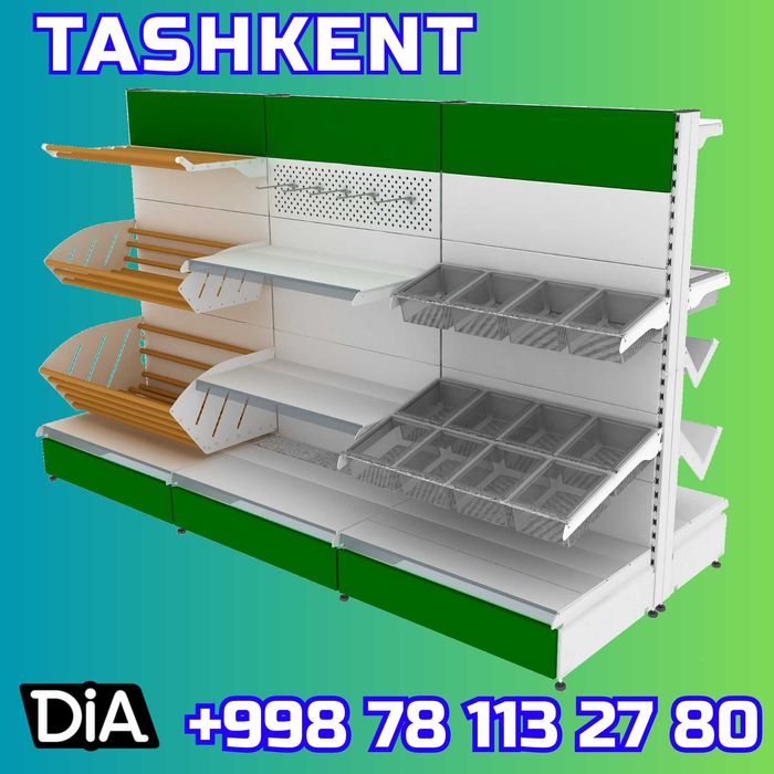 Полки из металла для магазина, стеллажи, савдо токчалари