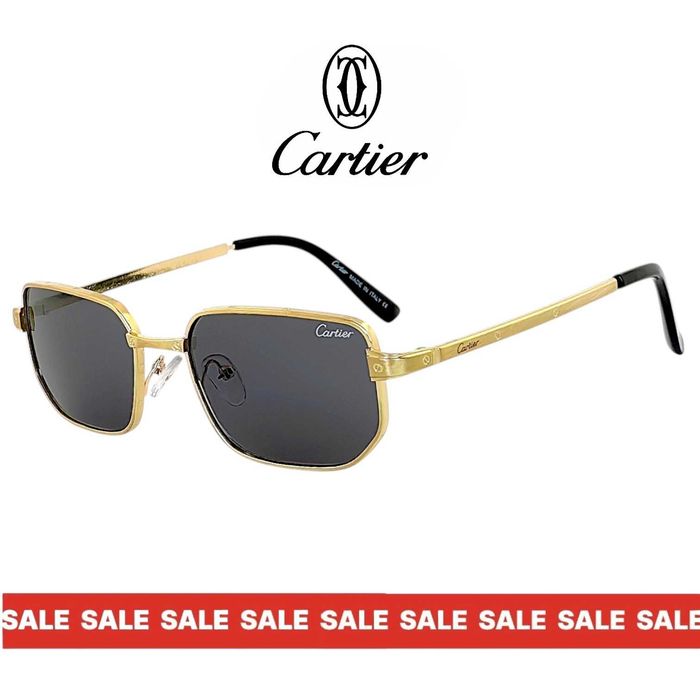 Cartier  ARC – ретро мъжки слънчеви очила 2026 с извита форма