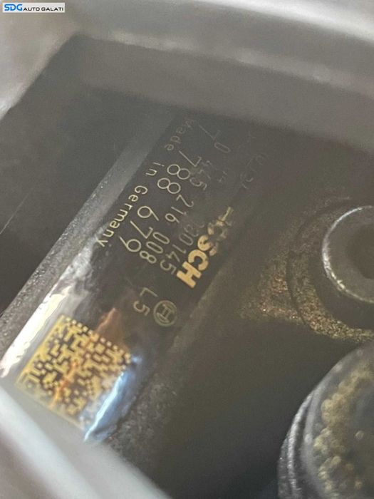 Rampa Presiune Injectoare cu Senzor Senzori Regulator BMW Seria 5 E60 E61 330 530 3.0 D 2003 - 2010 Cod 7788679 0445216008[S0283]