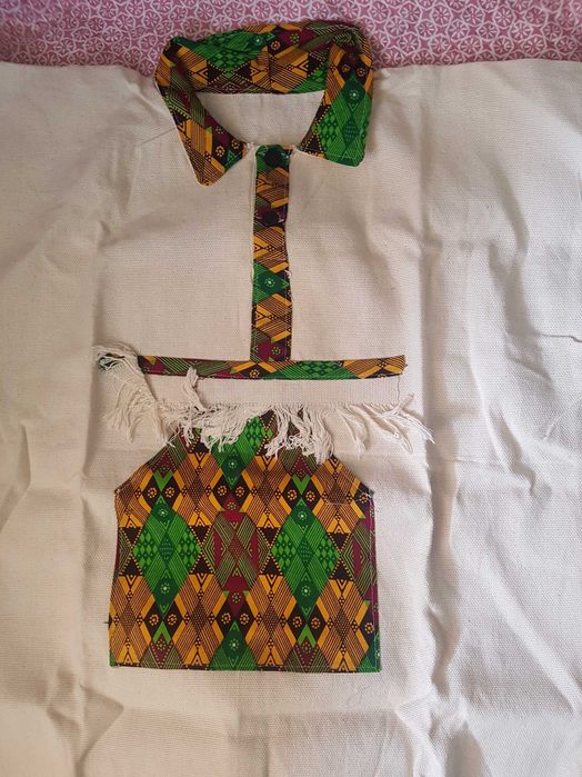 set african camasa si pantaloni scurti de vara