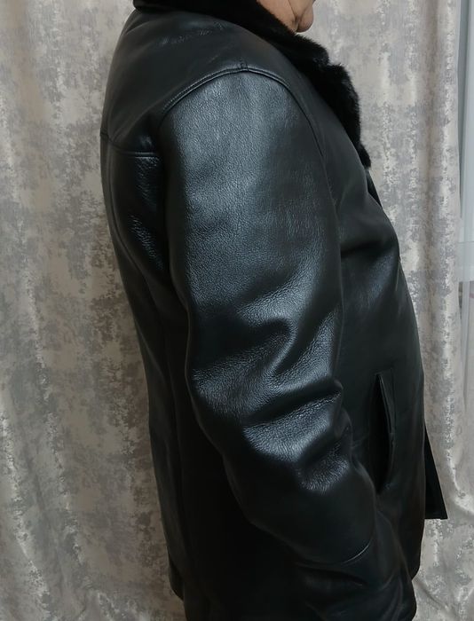 Кожаная дубленка