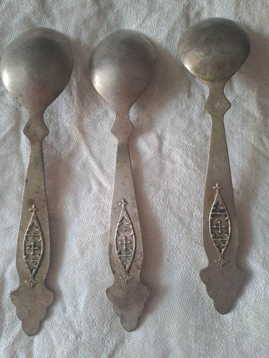 Ложки десертные мельхиор