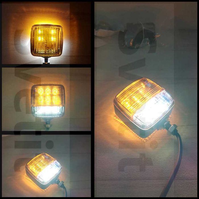 2 Броя LED Габарит с мигач за трактор/мотокар 13 диода 12-60V IP67