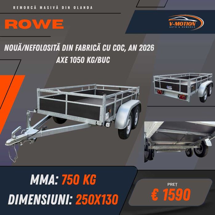 Remorci din Olanda de la 750 kg pana la 3500 kg - Citeste descrierea!
