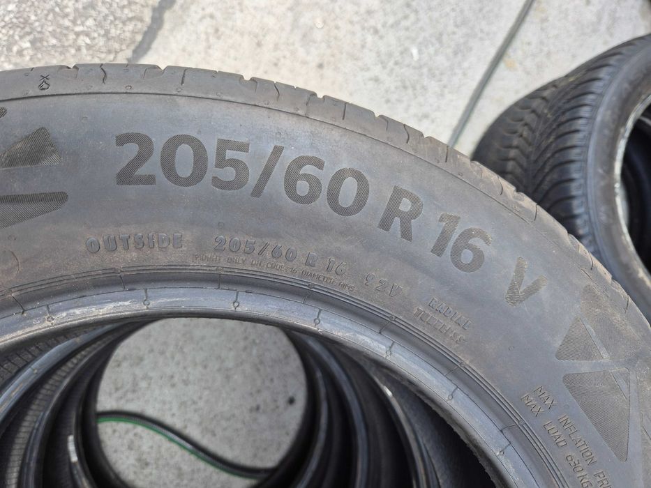 4 Anvelope de VARA - 205/60/16 92V - Continental Eco Contact 6 - APP NOI - DOT 2019 2022 !