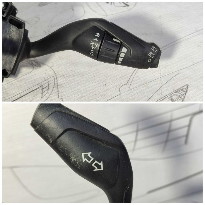 Ansamblu manete comenzi volan + spiră Ford Focus AV6T13335AB 2012 / [2010-2017] / (5B3)