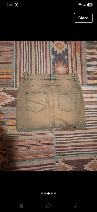 Fusta mini denim Reserved