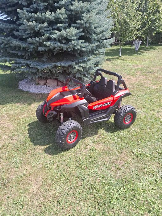 Masinuta electrica pentru copii cu 2 locuri, UTV BUGGY, 4X4, 12V10AH, roti EVA, Rosu