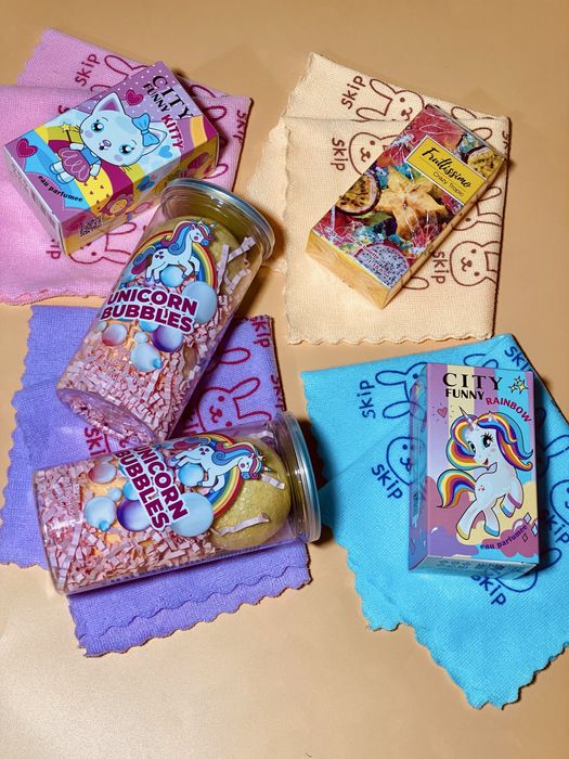 Бомбочки для ванны из Москвы. Unicorn bubbles. Большие. 2 шт. в наборе