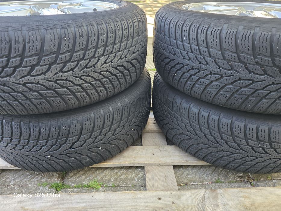 Лети джанти 16ки 5х108 Volvo + зимни гуми 205/55/16 Nokian