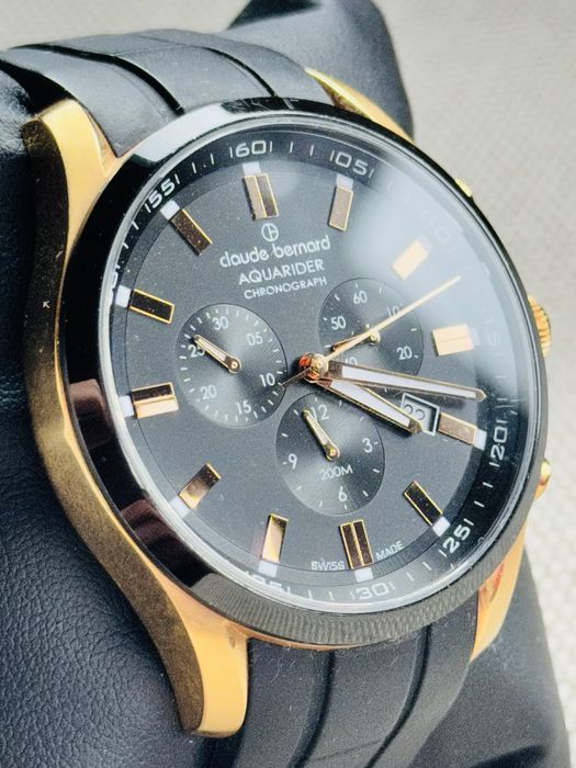 Ceas Claude Bernard Aquarider Chronograph Rose Gold  10222