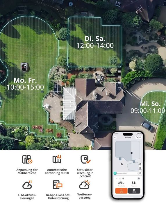 Роботизирана косачка Navimow i105E без кабел - Гаранция  05.09.2028