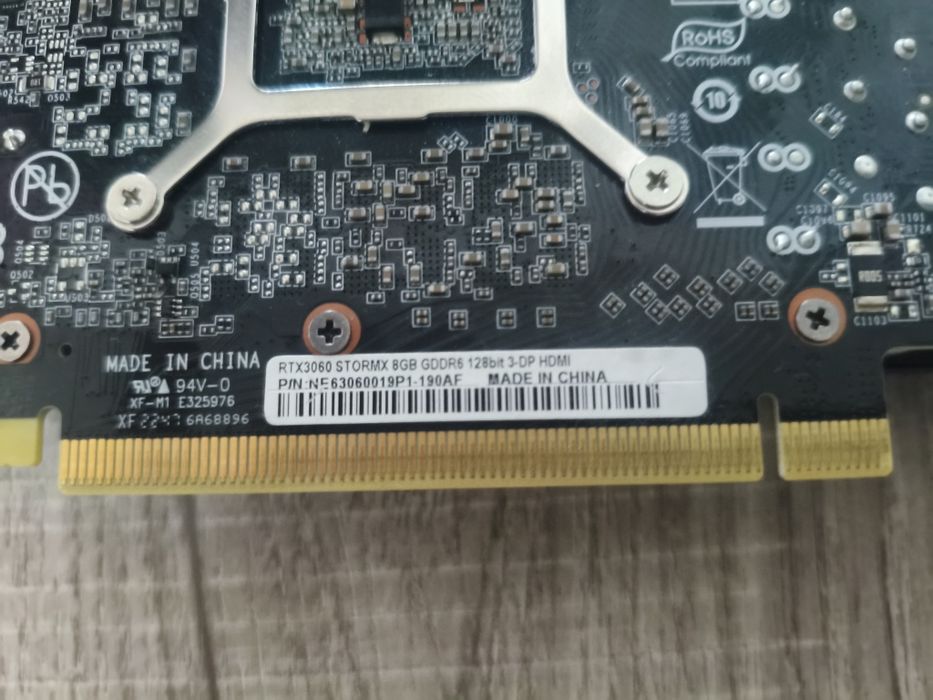 Видеокарта Palit StormX RTX 3060 8GB