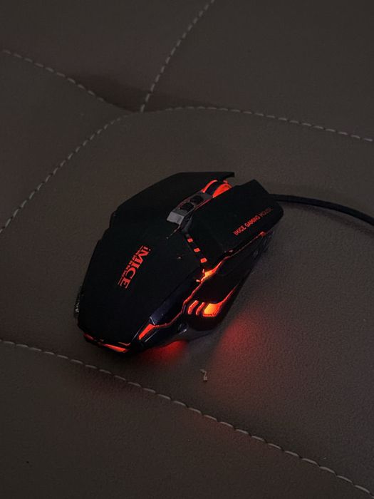 Проводная компьютерная мышь игровая RGB подсветка