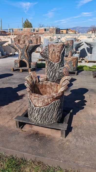 Градинска чешма от щампован бетом