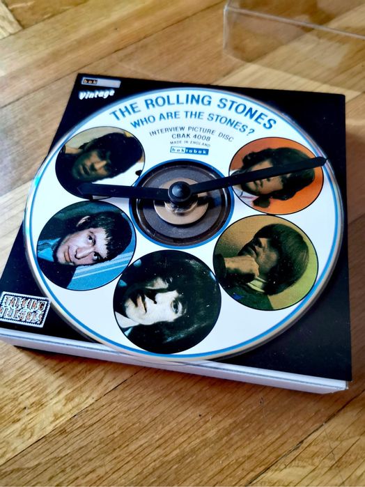 Колекционерски Часовник музикален диск на The Rolling Stones рядък !