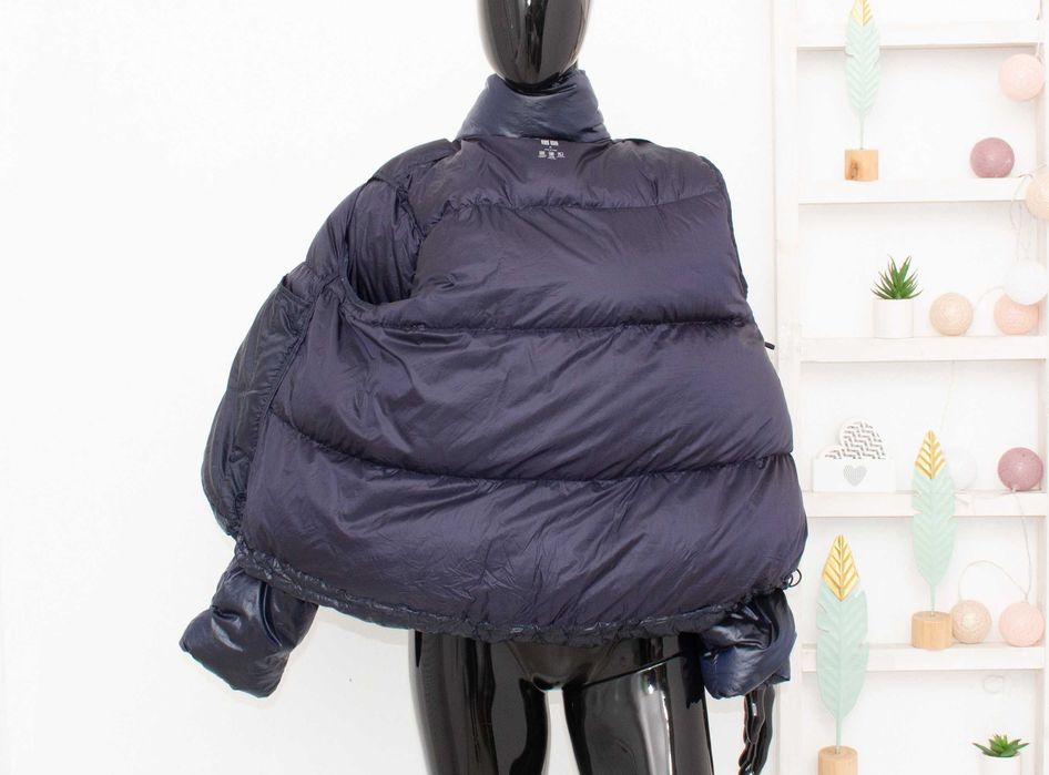 Uniqlo Ultra Light Down дамско пухено яке син хамелеон oversize пух M