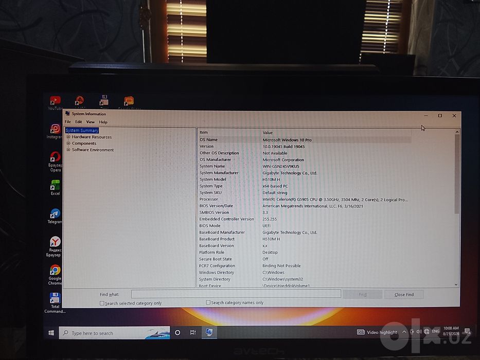 Kompyuter tizim bloki Intel Celeron G5905, 4GB RAM