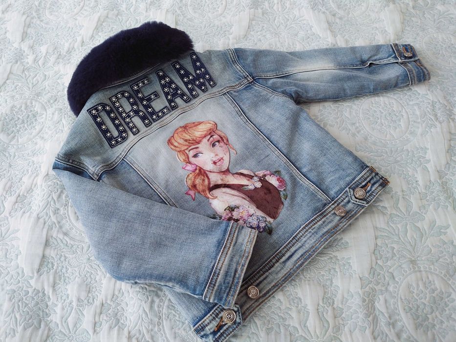 Monnalisa - дънки и яке, р. 6-7 г.