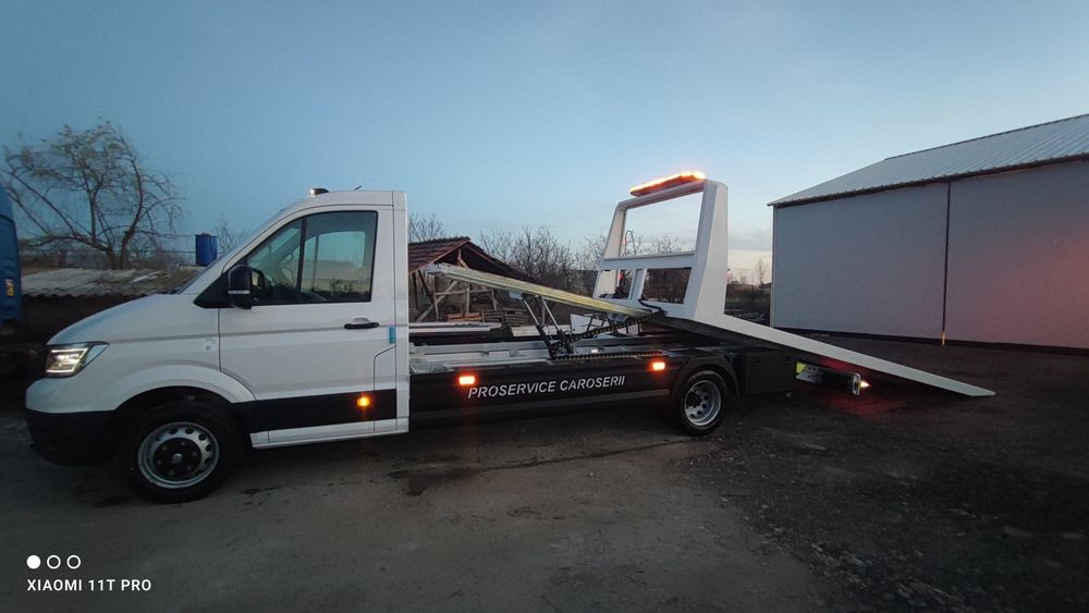 Caroserie platforma hidraulica culisabila rabatabila