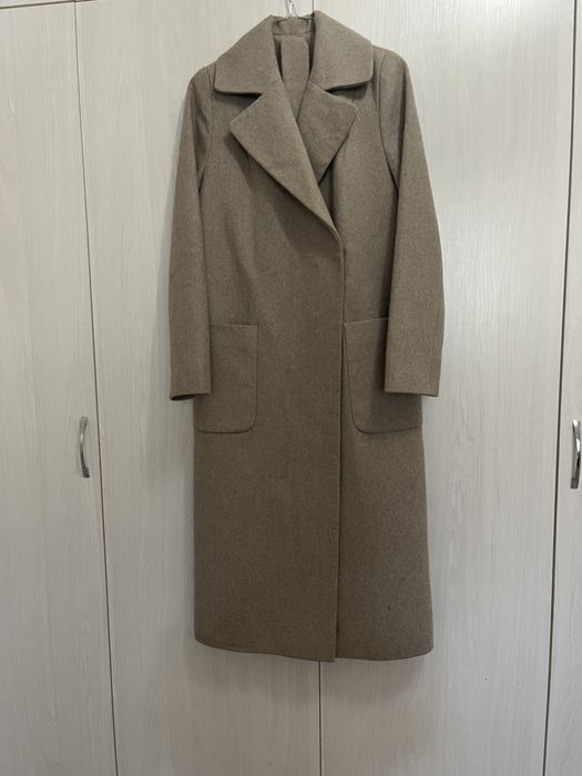 Шерстяное-кашемирное пальто