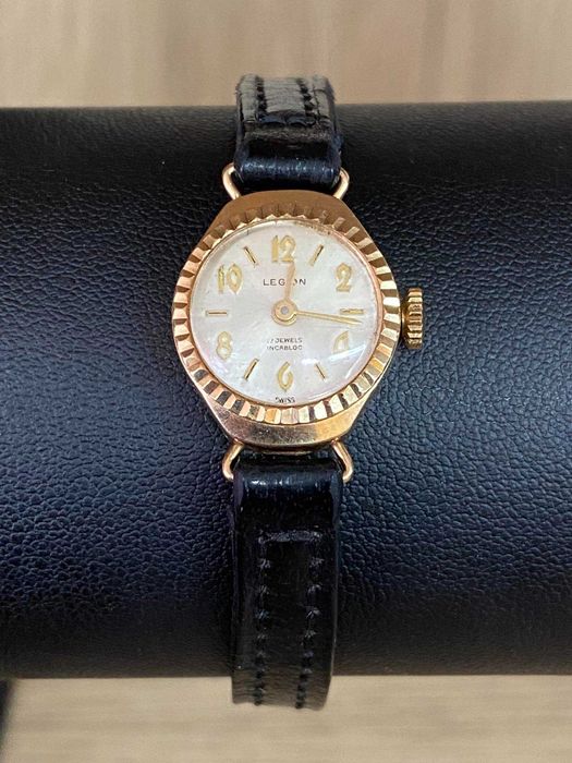 Дамски Златен Часовник LEGION 17 Jewels incabloc / Механичен