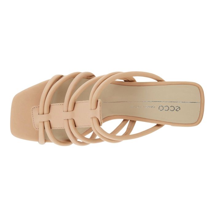 ECCO, ELEVATE SQUARED 50. Кожаные сандали шлепки из США. Размер 41