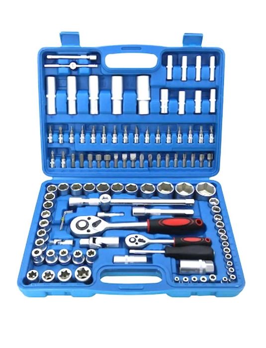 Set chei tubulare 108 piese Crom Vanadiu Cheie Clichet