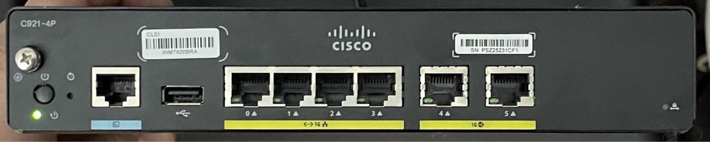 Router CISCO C921-4P, 4x Lan