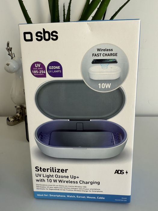 UV антибактериална лампа с безжично зареждане