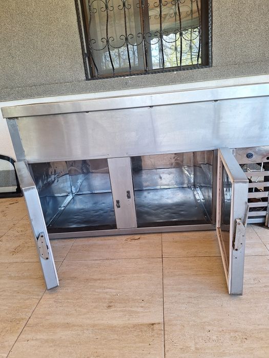 Hota inox aparat taiat legume robot bucatarie cutit electric taiat carne shaorma kebab aparat mentinut cartofi calzi fripteoza electrica