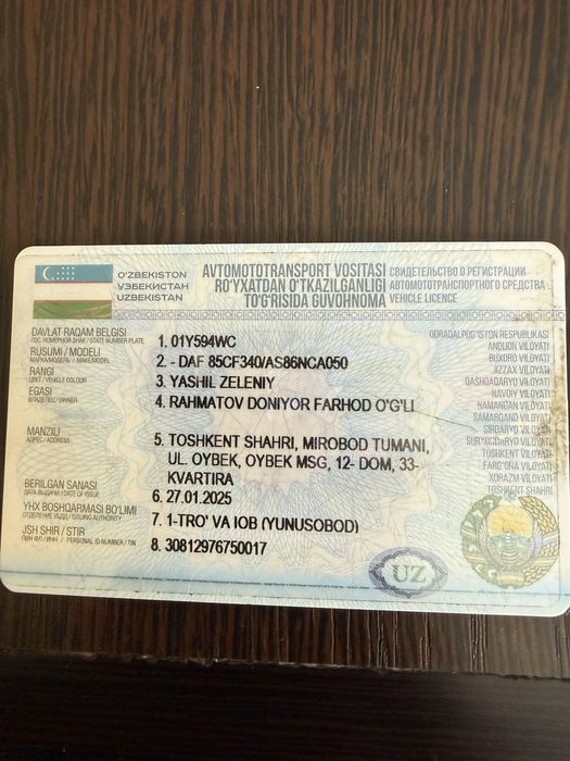 DAF sotiladi 1998 yil