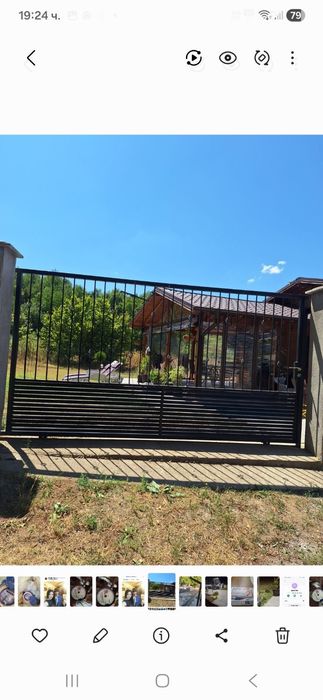 Метална плъзгаща врата