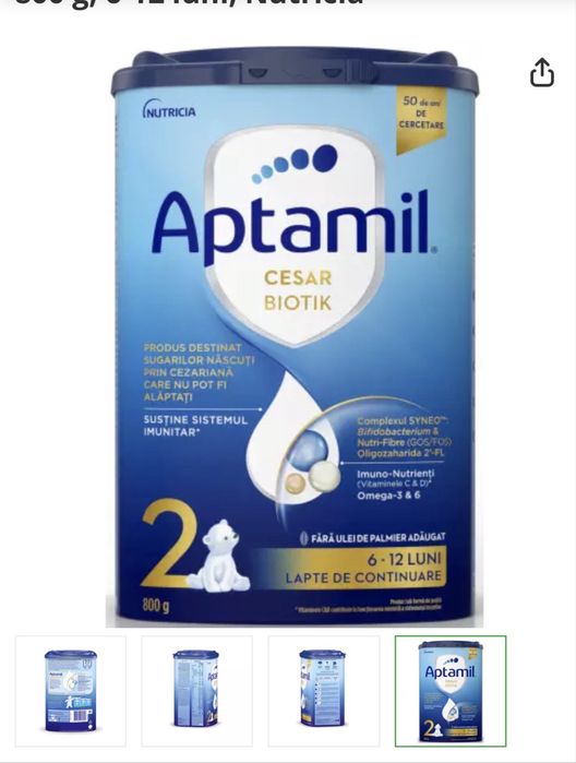 Vand o cutie de aptamil cesar biotik 2