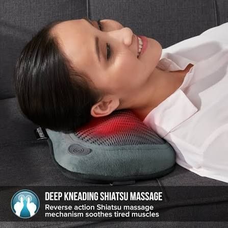Pernă Masaj Shiatsu NOUĂ – Casă & Auto – Cu Încălzire și Infraroșu