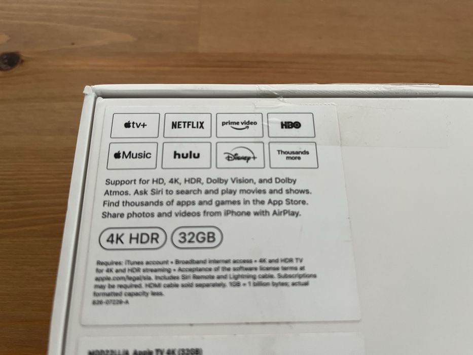 Apple TV 4K 32GB, model A1842