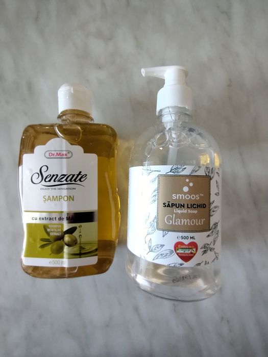 Spirt medicinal 500 ml  șampon ulei măsline Senzație și săpun lichid Glamour