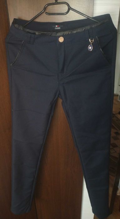 Pantaloni eleganti bleumarin dama.