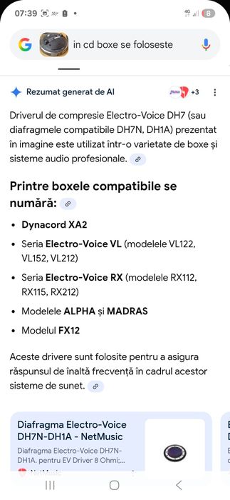 Driver de compresie DH7